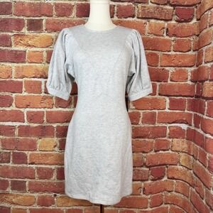 Express Women's Gray Heather Shift Casual Dress Size XS Short Sleeve Stretch NWT